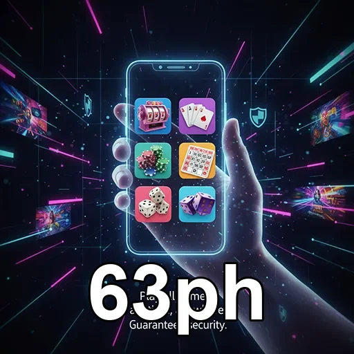 Mobile player enjoying casino games with 63ph offers